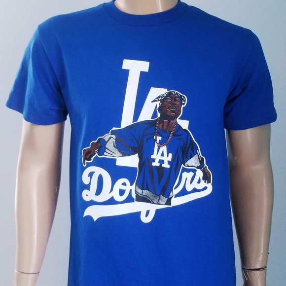 2pac dodgers shirt